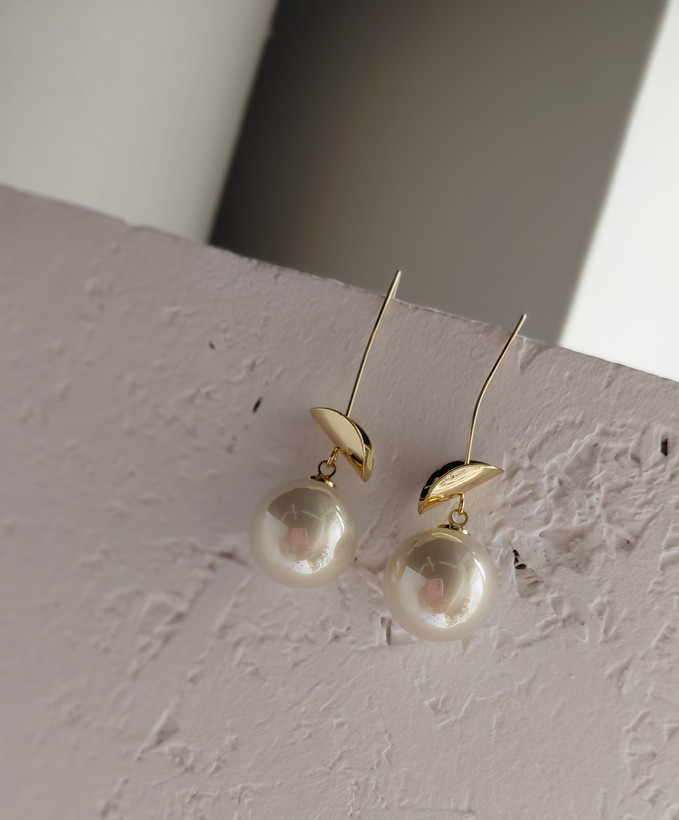 گوشواره فانتزی طرح مروارید