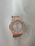 ساعت مردانه HUBLOT تاریخ شمار طرح سه موتوره رنگ صفحه سفید